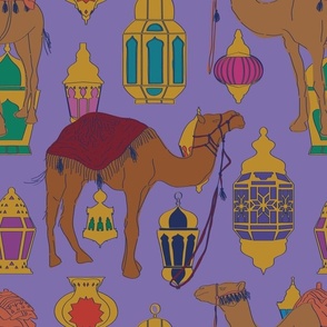 Camels + Lanterns in Lilac