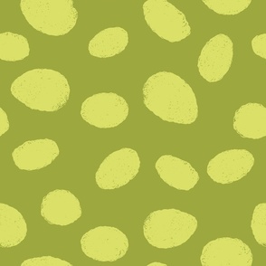 Chalk Dots in Green Pattern 