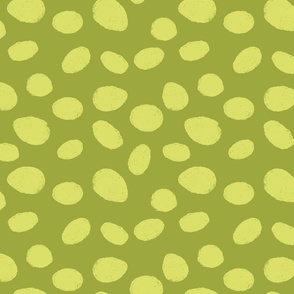 Chalk Dots in Green Pattern - Small