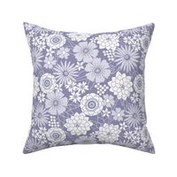 Vintage Floral (Periwinkle Gray)