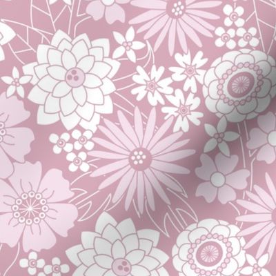 Vintage Floral (Dusty Rose)