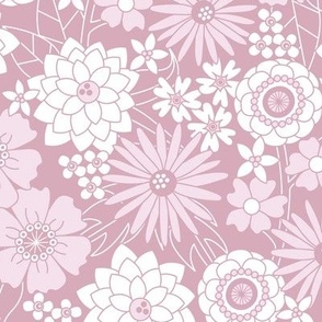 Vintage Floral (Dusty Rose)