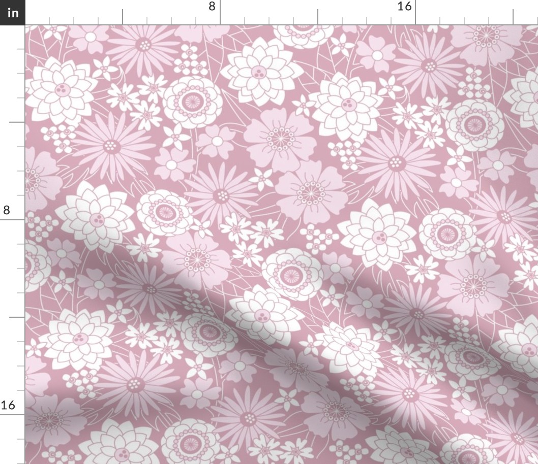 Vintage Floral (Dusty Rose)