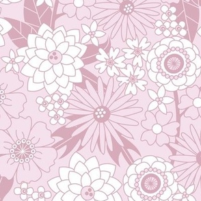 Vintage Floral (Light Rose)