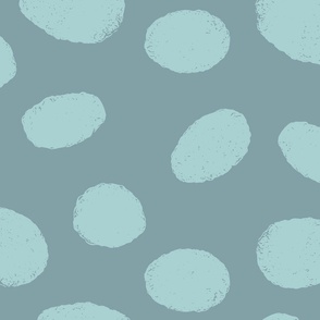 Chalk Dots in Blue Pattern - Large