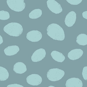 Chalk Dots in Blue Pattern