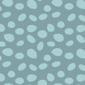 Chalk Dots in Blue Pattern - Small