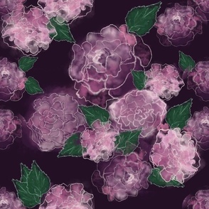 Dark Purple flower bouquet