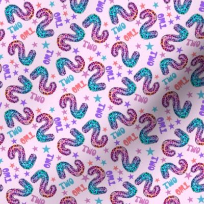 MINI 2 fabric, second birthday party fabric bright leopard foil balloon design