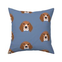 Beagle on Blue