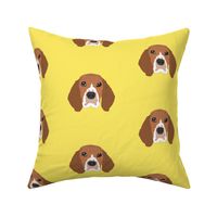 Beagle on Yellow