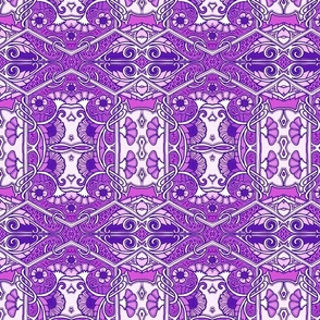 Purple Hexagon Zig Zag Zinger