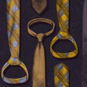 Half Windsor Or Full? - Purple and Gold