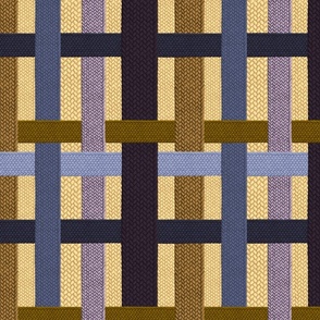 Woven Weave - Purple and Gold