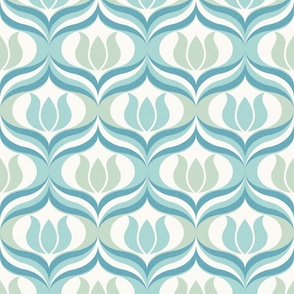 Ogee Floral Lagoon Blue 