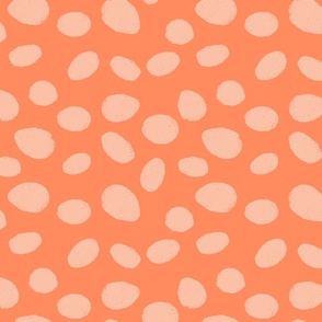 Chalk Dots in Peach Pattern - Small