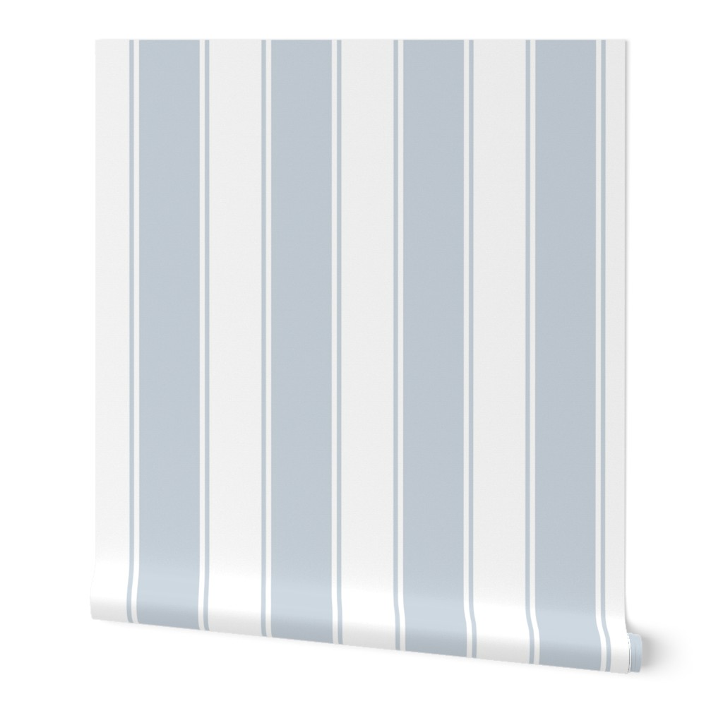 Custom Soft Blue Large French Stripe