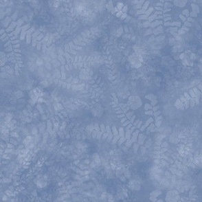 Dusty Blue Maidenhair Sunprint Texture