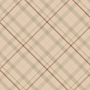 Diagonal Tartan Gray Sand Pale Khaki Pantone Ignite / see collections