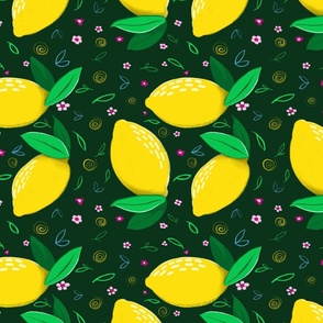 Lemons on Green 