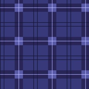 Starry Streaming Singer Blue Indigo Striped Plaid