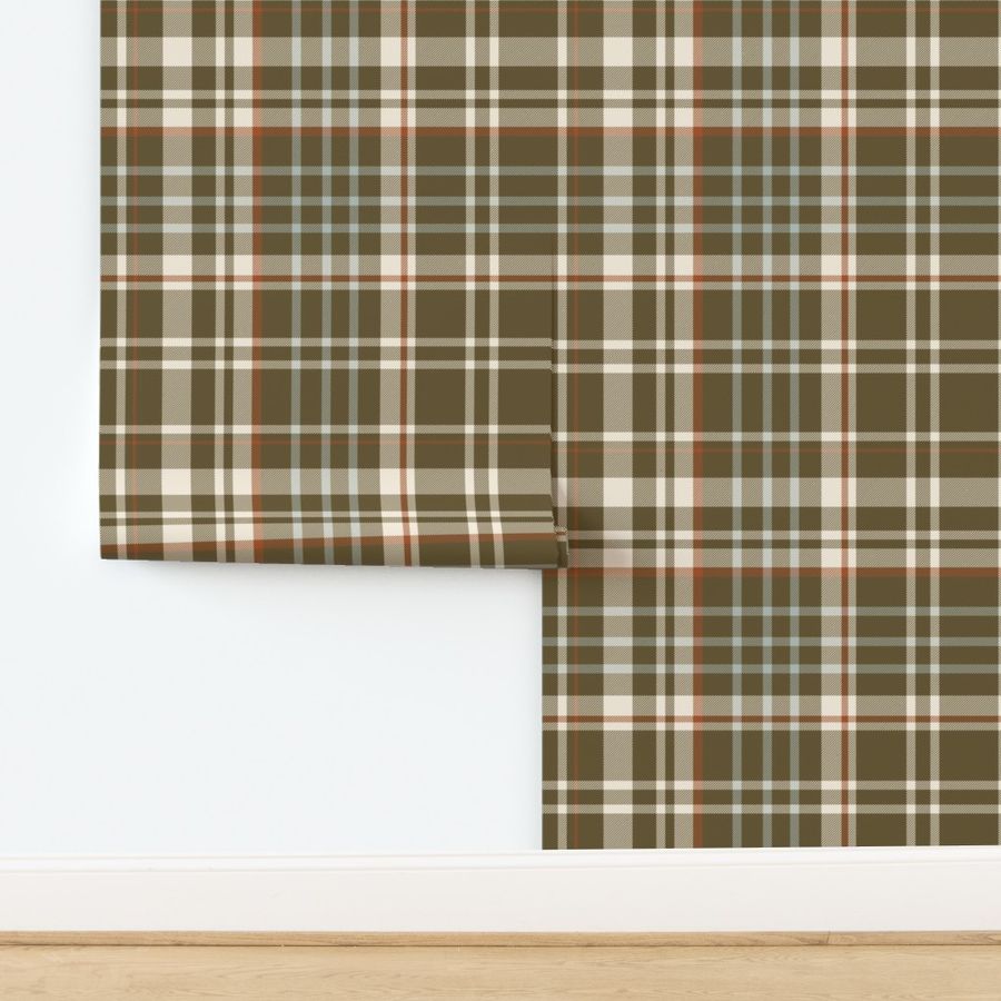 Modern Tartan Plaid Brown