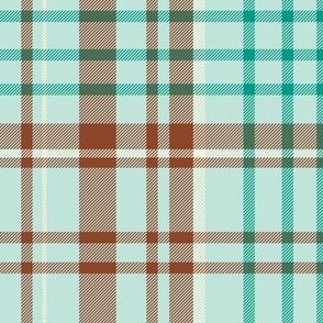 Cute Light Blue Tartan Plaid