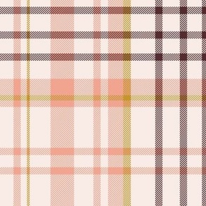 Tartan Plaid Pink and Yellow