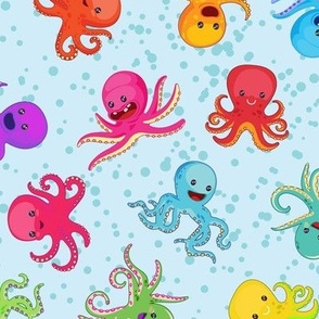 Kids happy Octopus colors 10"