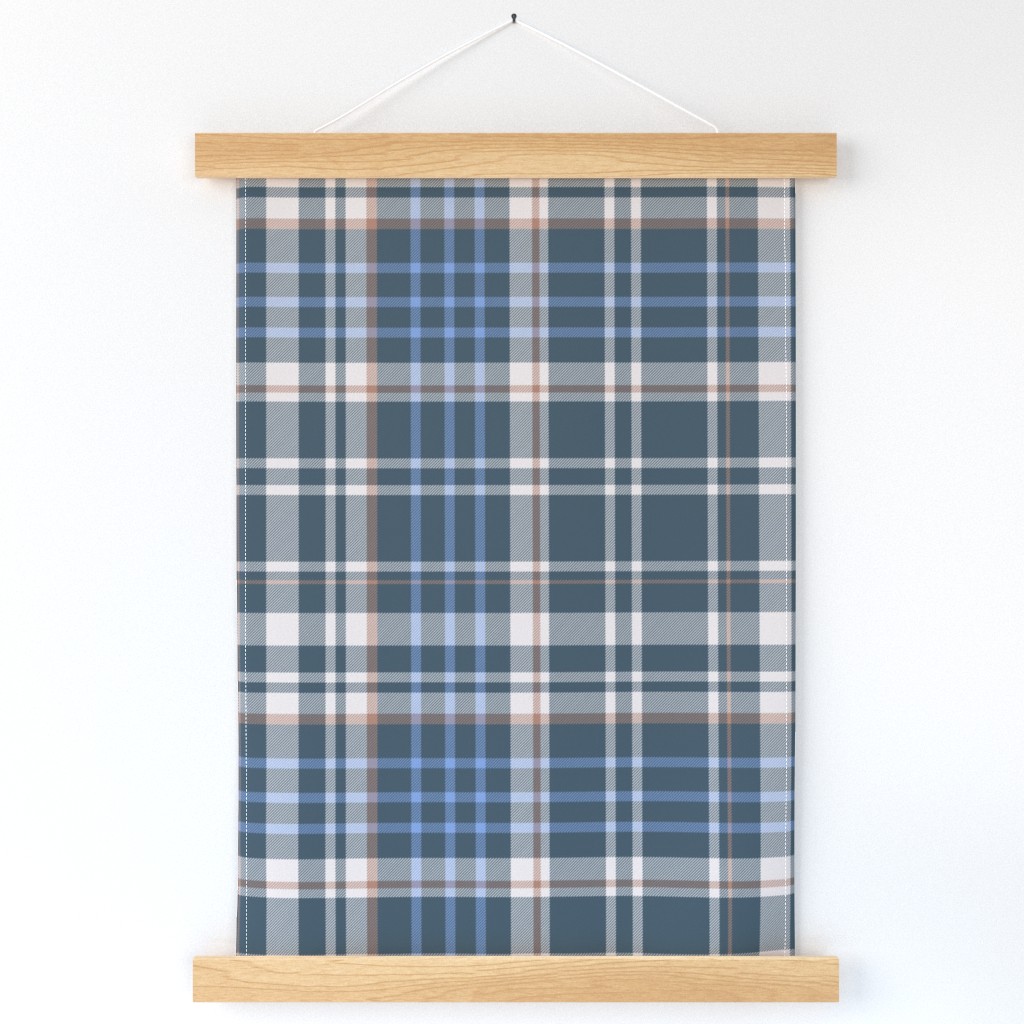 Dark Blue Tartan Plaid