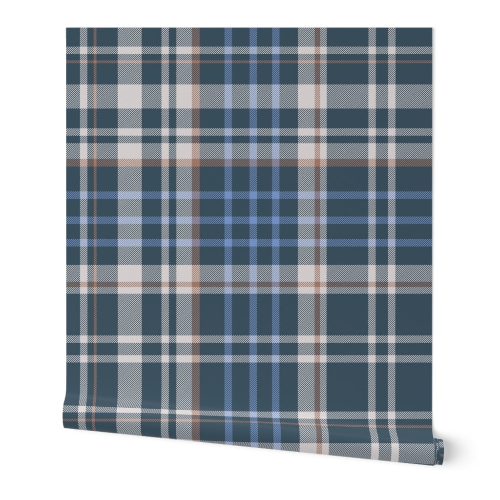 Dark Blue Tartan Plaid