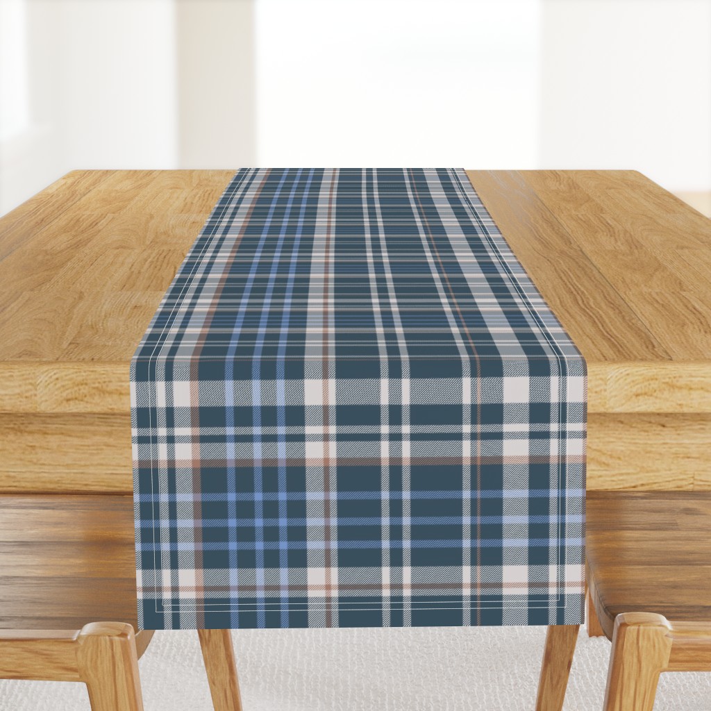 Dark Blue Tartan Plaid