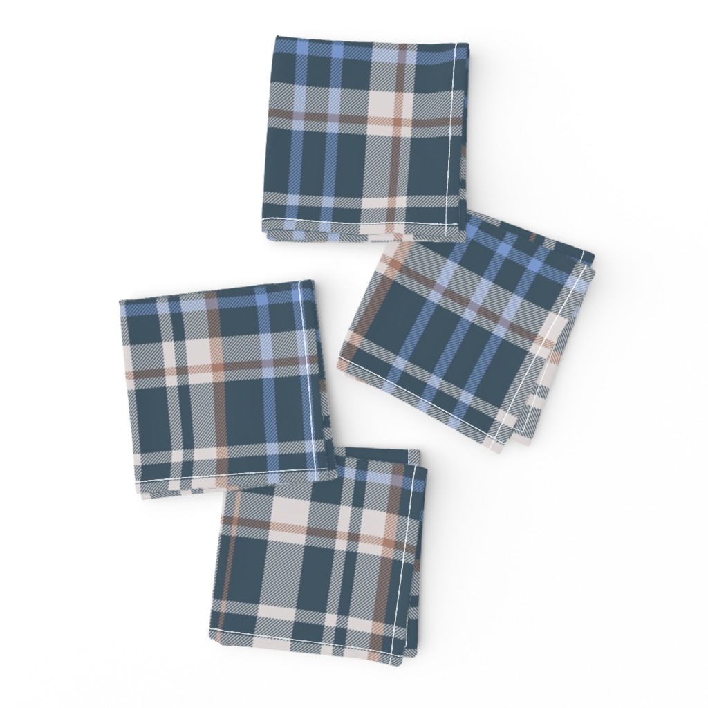 Dark Blue Tartan Plaid