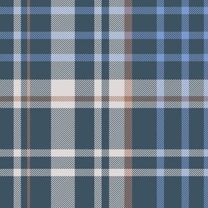 Dark Blue Tartan Plaid