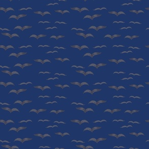 Ocean Birds-Navy & Grey