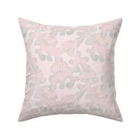 Nature coral on off white (light pink, light grey, sand)