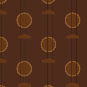 Ukulele Strings Dark Brown- Large Scale