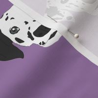Dalmatian on Purple