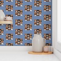Dog Collage 2 on Blue