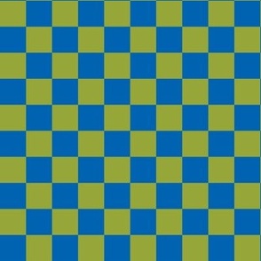 Blue and Green Checker Pattern