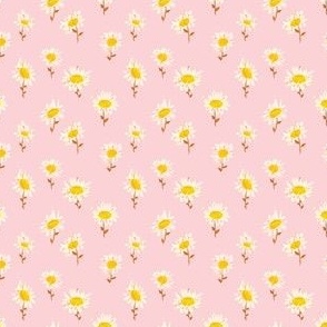 Dainty Sunflowers-Pink 2x2