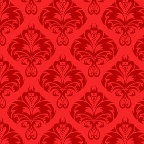 Cozy vintage. Art nouveau red pattern