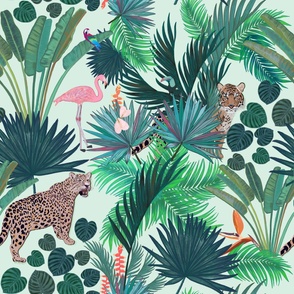 Rain forest and tiger forest summer pattern