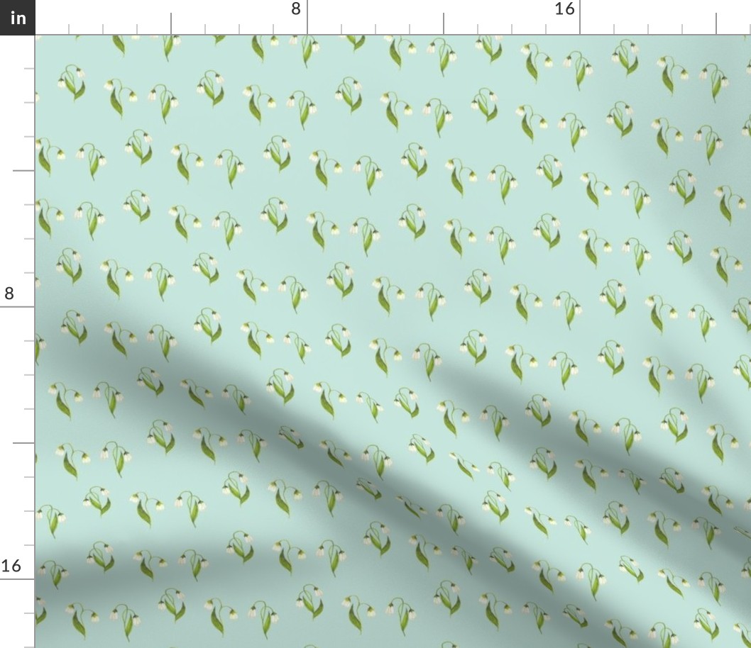 Lily Spring Green on Mint // small