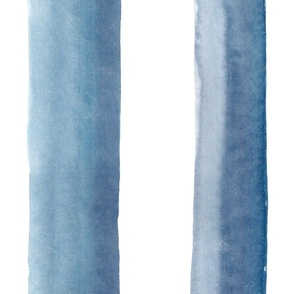 36" Watercolor stripes in blue - vertical