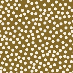 Polka Dot Confetti {Cream on Sand Dune} Ivory Dots
