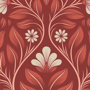 2703 C Large - Damask flowers