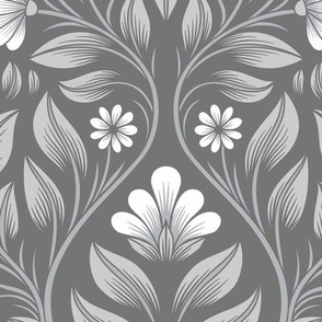 2703 D Large - Damask flowers