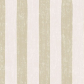 large scale Loose Geometric simple 2 colour stripe / off white and pale beige / pastel lilac colorway