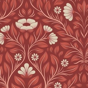 2703 C Medium - Damask flowers